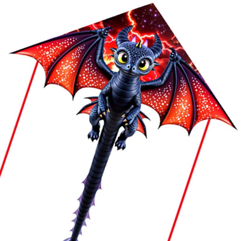 Dragon Kite With Polyester Material And Glass Fiber Frame For Kids And Outdoor Flying