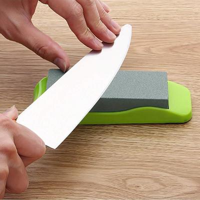 1 pezzo strumento di macinazione rapida per cucina domestica pietra diamantata pratico strumento di macinazione portatile in pietra a olio di base antiscivolo