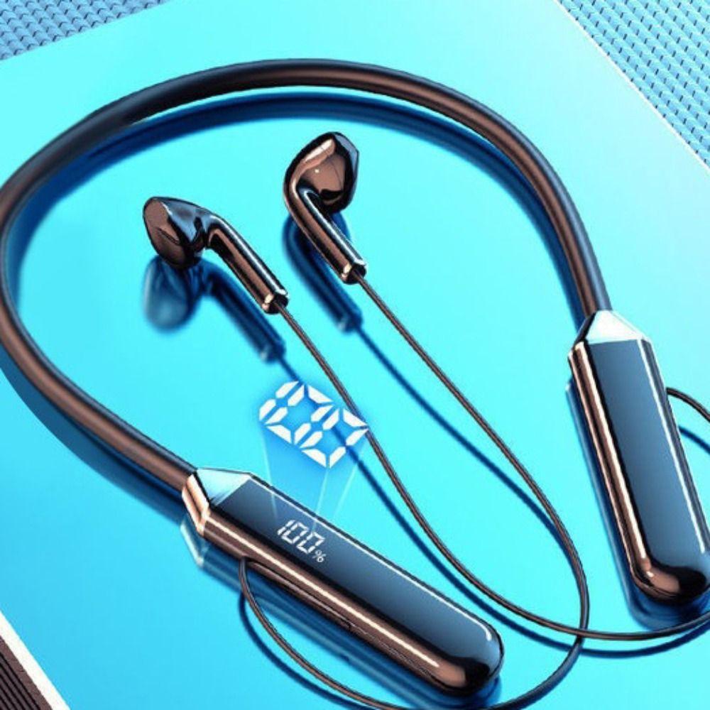With Microphone Wireless Headphones Waterproof Neckband Headphones Bluetooth Earphone Phone