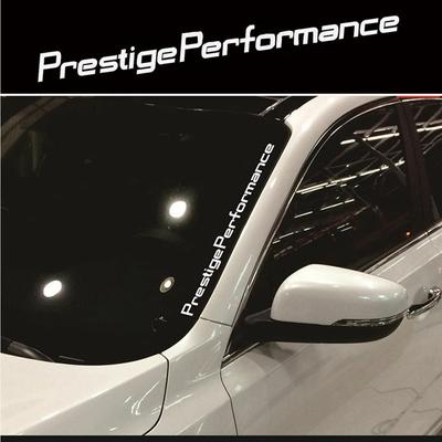 Adesivo sportivo per auto in vinile con grafica per parabrezza anteriore con prestazioni di prestigio