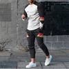 Conjuntos de 2 piezas de verano para hombre, chándal, camiseta de manga larga y pantalones de chándal largos, ropa de calle, ropa deportiva de gran tamaño para hombre
