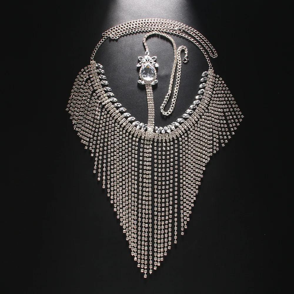 Neue Mode Kristall Gesichts Kette Quaste Maske für Frauen Kopfschmuck Schleier Maskenball Tanzparty Kostüm Sexy Gesichts Schmuck Zubehör