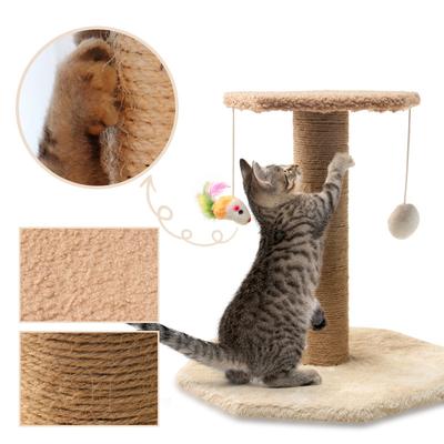 Pet Cat Play and Entertainment Supplies Simple Hemp Column Climbing Frame Rest Toy Stool