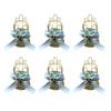 Pack of 6 Hollow Birdcage Iron Candy Box Jewelry Small Item Holder Exquisite Craftsmanship for Storing Small Accessories