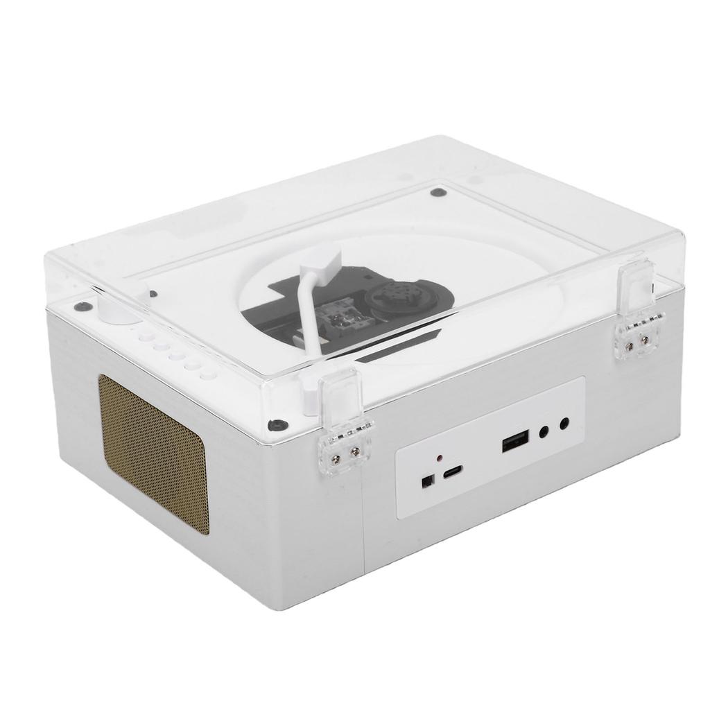 CD-Player Kabellos Bluetooth 5.1 Tragbarer CD-Player USB AUX-Eingang Unterstützt CD MP3 WMA mit Doppel-Lautsprechern Fernbedienung