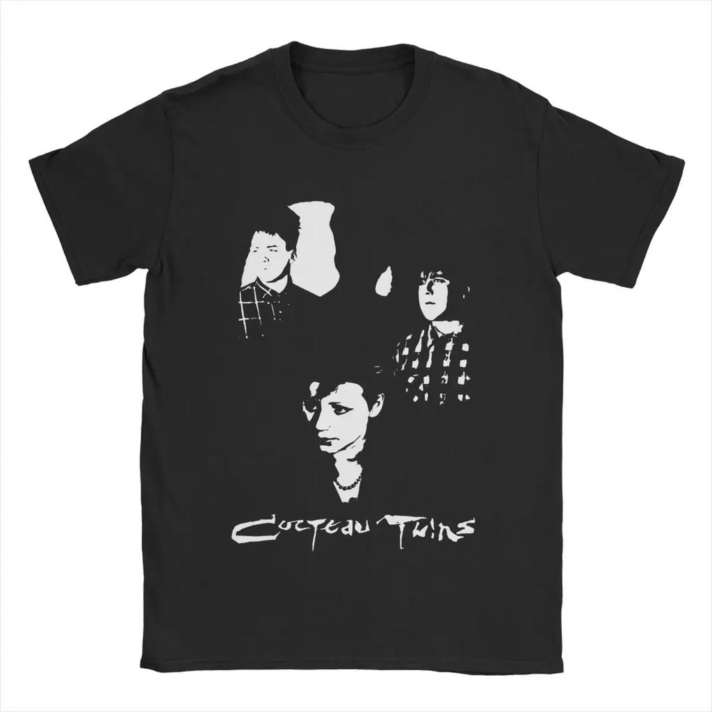 Women Unisex Cocteau Twins T Shirts Pure Cotton Tops Fun Short Sleeve Round Collar Tee Shirt Plus Size TShirts