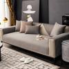 Cotton Jacquard Sofa Mat L Shape Sofa Cover Corner  Cushion Couch Slipcover Non Slip Pet Kids Mat Sofa Blanket for Live Room