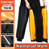 Bavlněný sametový zimní prodloužený motocyklový chránič kolen zesílený větruodolný návlek na nohy unisex