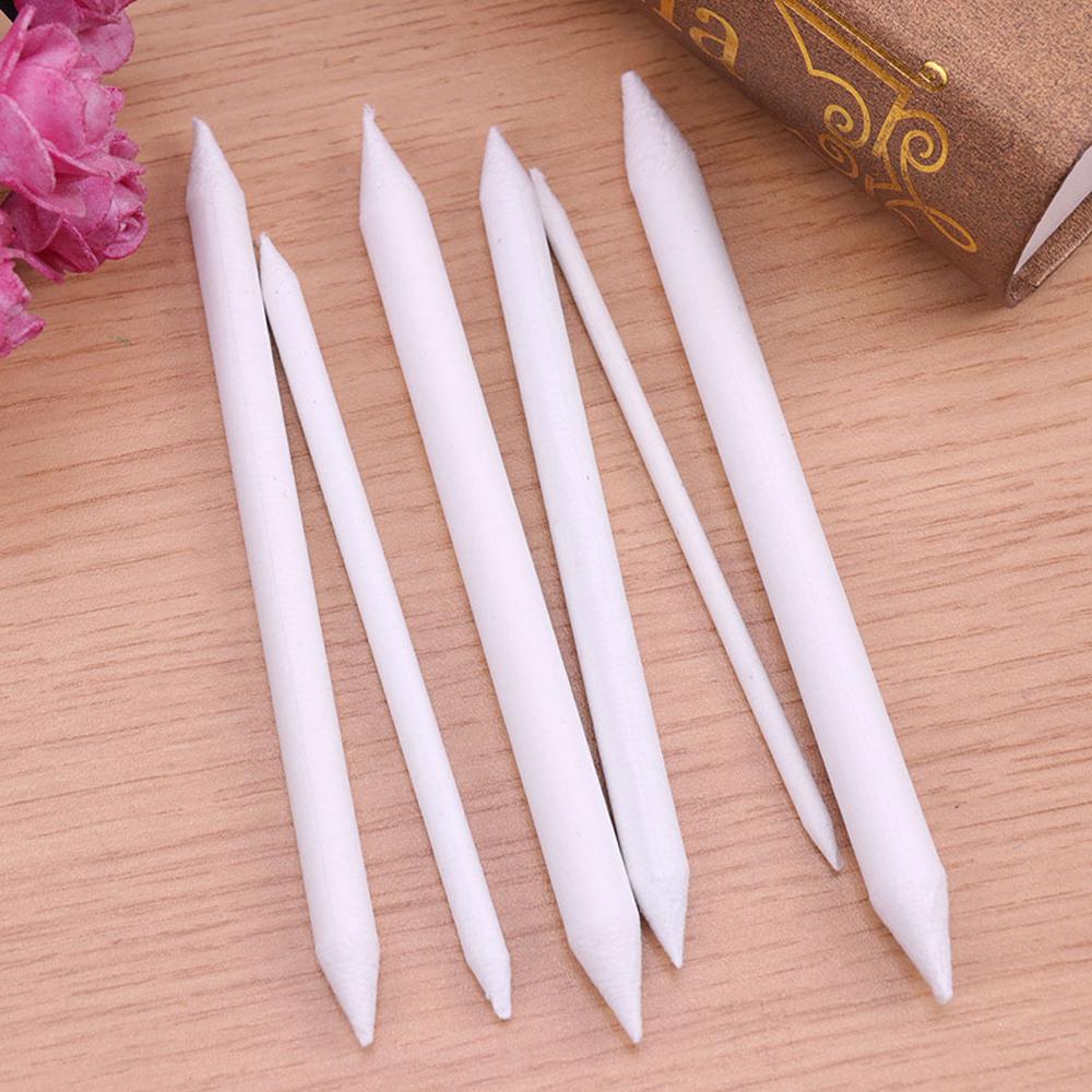 Double Head Rice Paper Tortillon Smudge Stick White Drawing Pen Sketching Pencil Blending Stick