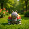 Flowerpot Colorful Turtle Shape Resin Planter Cartoon Style Indoor Outdoor Decorative Gardening Container