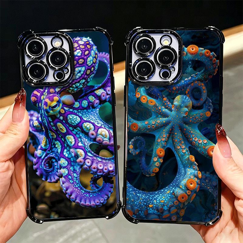 Ocean Octopus Marine Life Soft Phone Case For Xiaomi Poco X7 X8 Pro Max X6 X5 X3 F8 Ultra F7 M8 M7 M5S Redmi 15C 15A 15 14C 13C