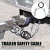 For RV Trailer Safety Cable 3500Lbs Load Capacity With 2 Hooks Galvanized Iron High Strength