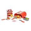 Fat Brain Toys Authentic Pizza Making Pretend Play Set with Wooden Pizza Oven, FA405-1, Authentic