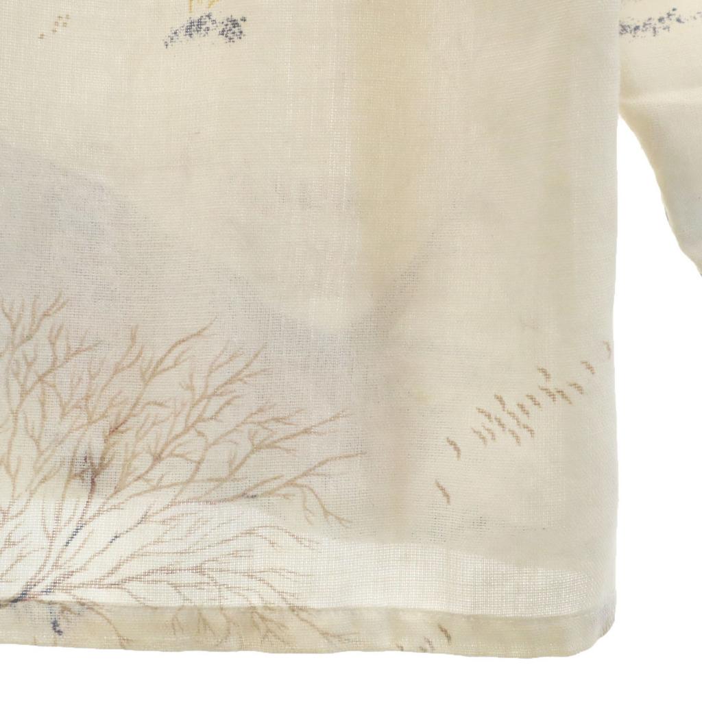 70s vintage Overall handle Long sleeve shirt L beige Men's Used