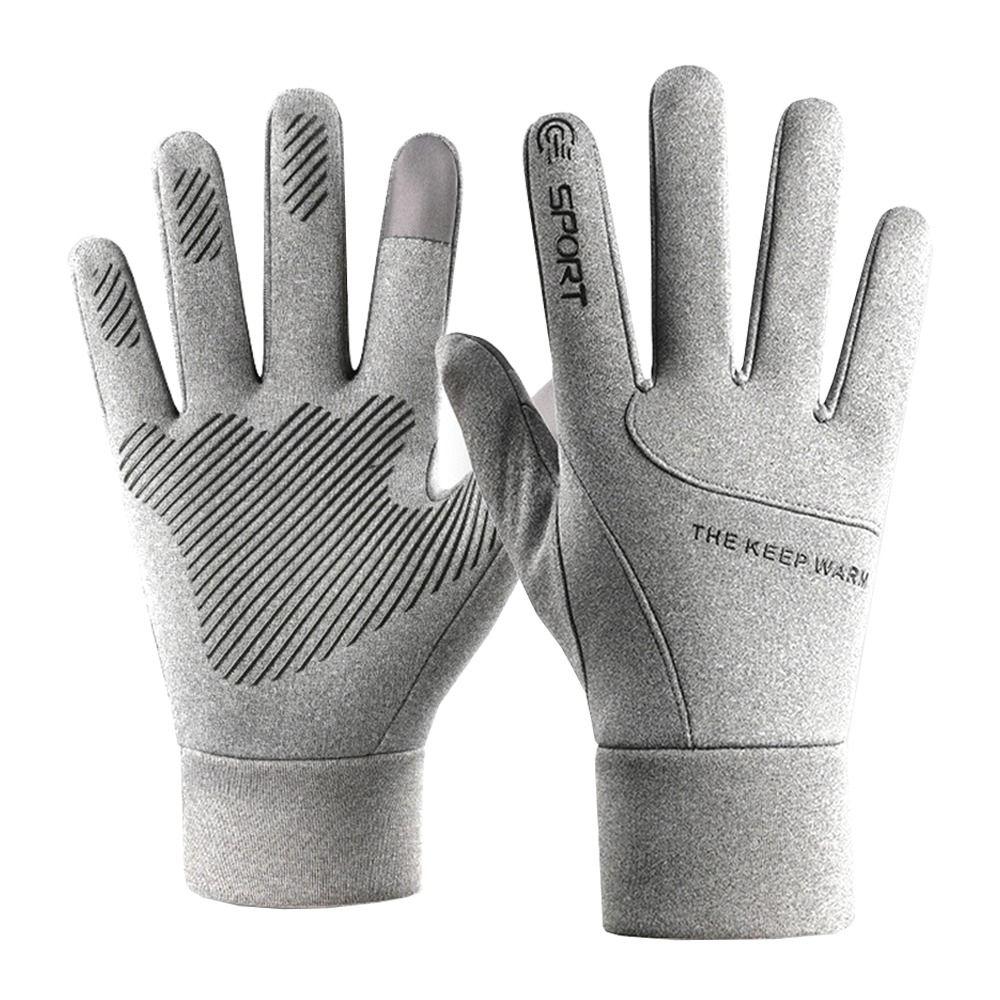 Waterproof Winter Gloves Plus Velvet Mittens Daily Sports Gloves  for Riding Motorcycle Gloves