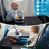 Kids Airplane Bed Polyester Toddler Airplane Seat Extender Portable Children Footrest Hammock Travel Essentials for Car Airplane