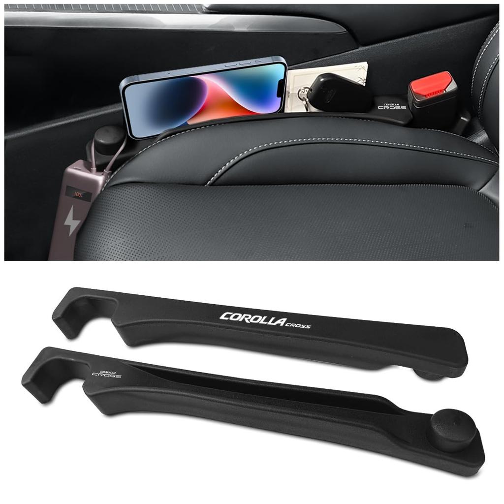 Seat Side Cushions for the Corolla Cross Symmetrical Logo Prevents and Supports Perfect for Driver and Passenger Black Pack of Double-Sided (10