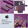 2 in 1 Detachable Leather Phone Case for IPhone 17E 16E  Air 17 16 15 14 13 12 11 Pro Max XS XR 7 8 Plus Magnetic Wallet Cover