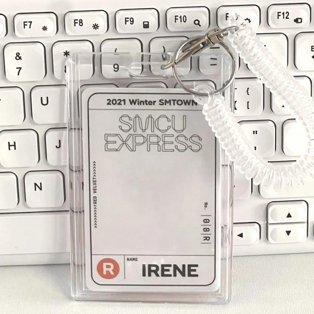 1Style School Card Access Card Holder Acrylic Transparent Protective Sleeve ID Card Bus Meal Worker ID Card Holder