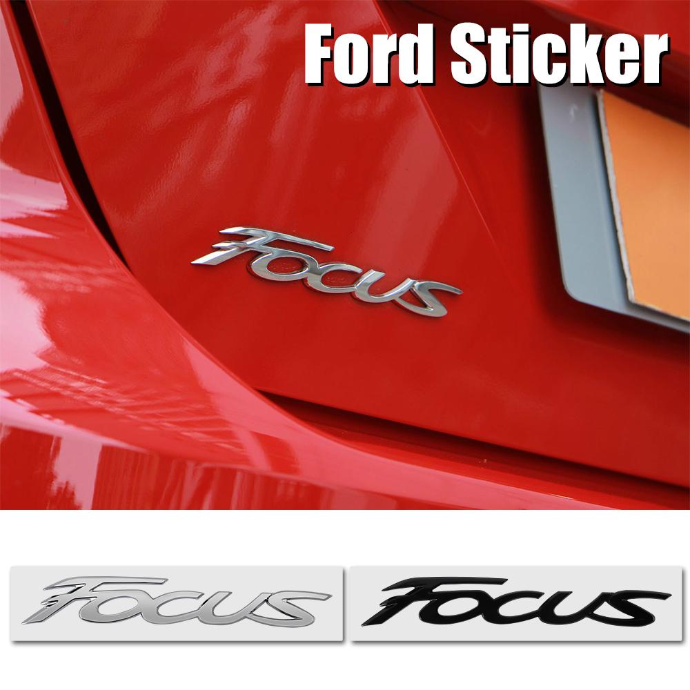 3D Letter Car Body Emblem Stickers Rear Trunk Badge Decoration Decal For Ford Fusion Focus Fiesta Ranger S-max Kuga Accessories