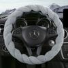 New waltz fashion plush universal female winter steering wheel cover cartoon decorative non-slip handle cover