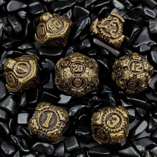 Polyhedral Dice, 7-Piece Set, D20, D12, D10, D8, D6, D4, for Dungeons and Dragons, DND, TRPG, MTG, and Other Tabletop Games, Role-Playing Board Games,