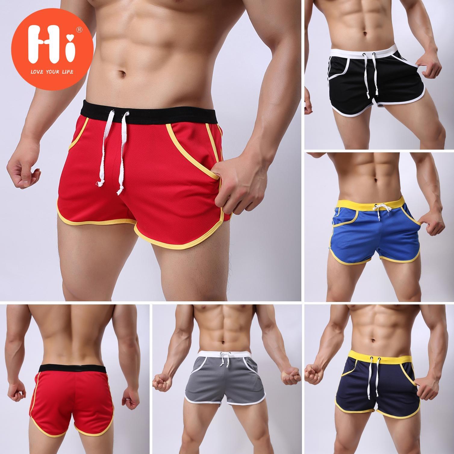 

Мужские спортивные шорты на шнуровке для спортзала, пляжные брюки, плавки