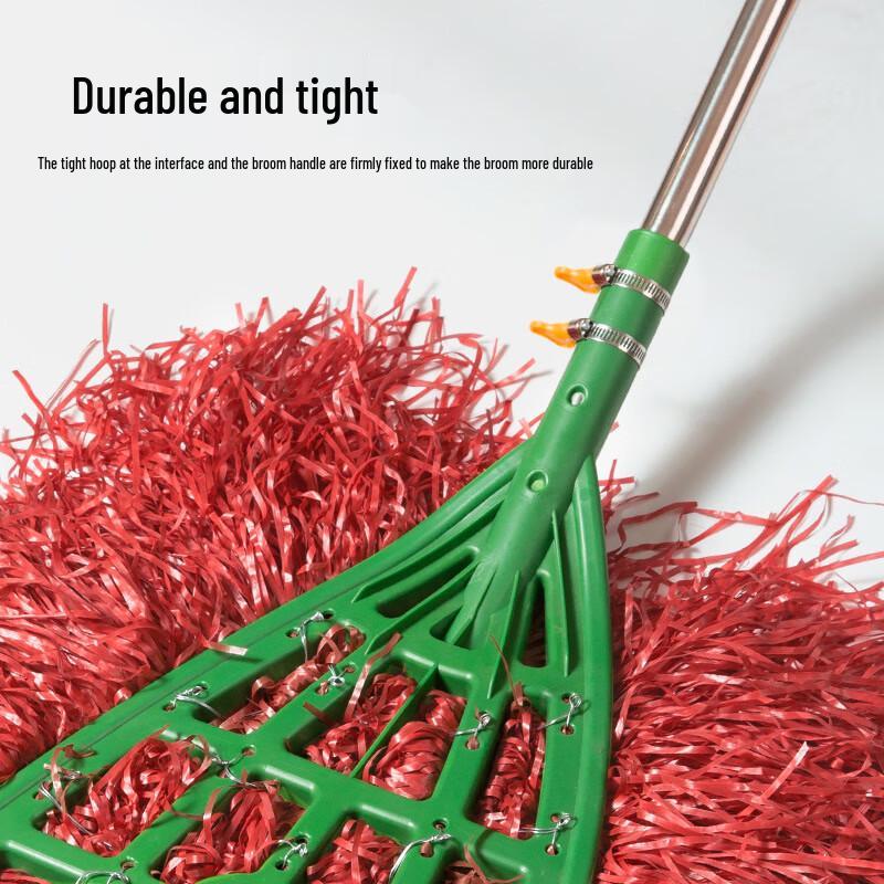 Stainless Steel Handle Outdoor Broom