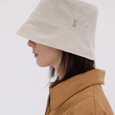 VARZAR VA Studded Pigment Bucket Hat Beige
