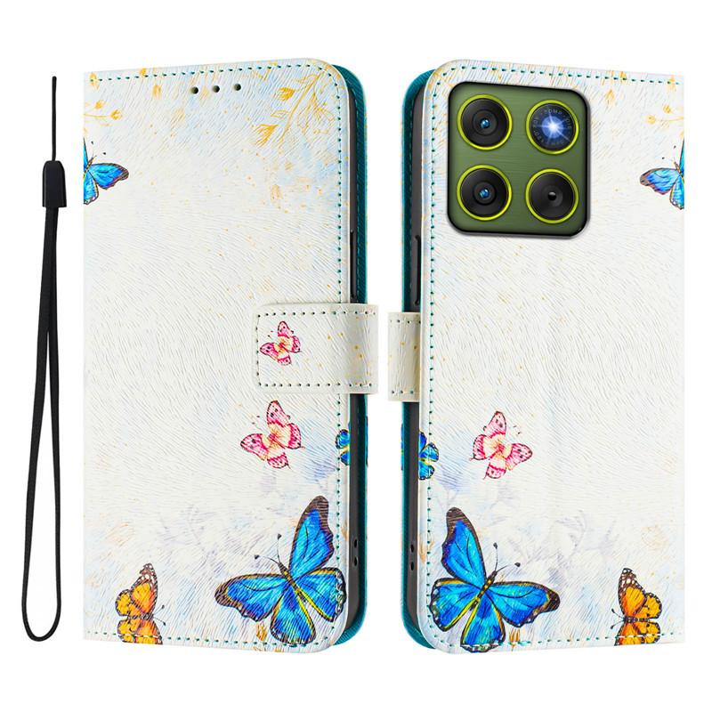 Luxury Flip Leather Case For Motorola Edge 70 Flip Cover On For Moto G67 G57 G06 Power 4G 5G Coque Wallet Bags Flower Cases Etui