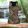 3D Hollow Out Colored Flowers Print Women Workout Yoga Gym Printed Summer Sport Shirts Plus Size Vests