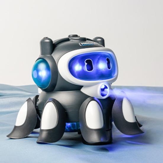 Dětská elektrická mechanická chobotnice s lehkým hudebním sprejem pro výuku vyhýbání se překážkám
