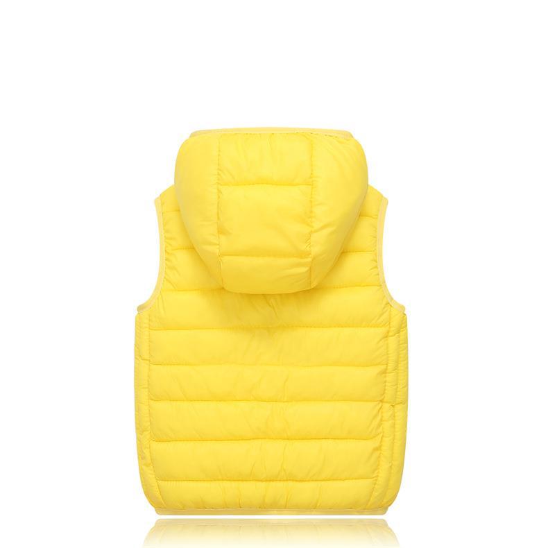 Leichte Kinder Daunenweste mit Kapuze, Herbst/Winter Oberbekleidung für Jungen und Mädchen