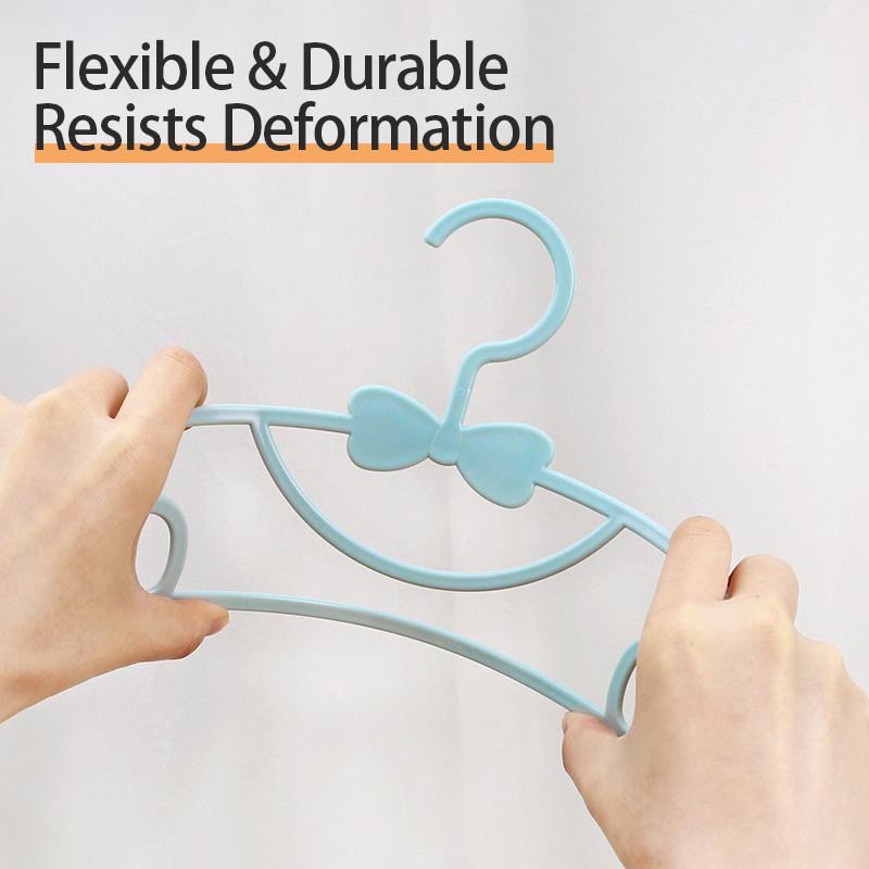 5/10/15pcs Children's Clothes Hanger Set Portable Plastic Display Hangers Cute Clothes Hanger Baby Clothing Organizer