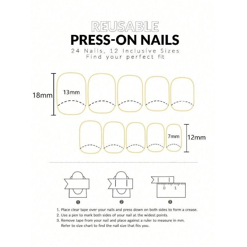 24 ks Jarní a letní modré květinové čtvercové nálepky na nehty, Zdobené vzorem modrých květin, Vhodné pro dámskou dekoraci nehtového umění | Květinový design nehtů