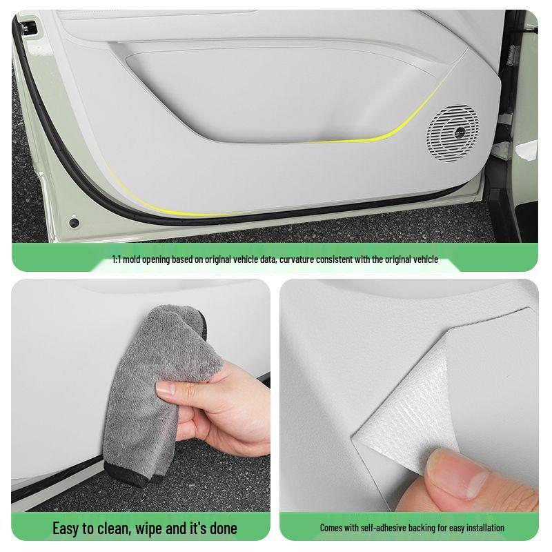 Xingyuan Car Door Leather Kick Pad - Anti-Scratch, Dirt & Wear Resistant Interior Protector