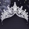 Bridal Headwear Wedding Tiaras Green-Colour Ladies Party Crown Luxurious Birthday Headdress Bride Hair Jewelry Accessory