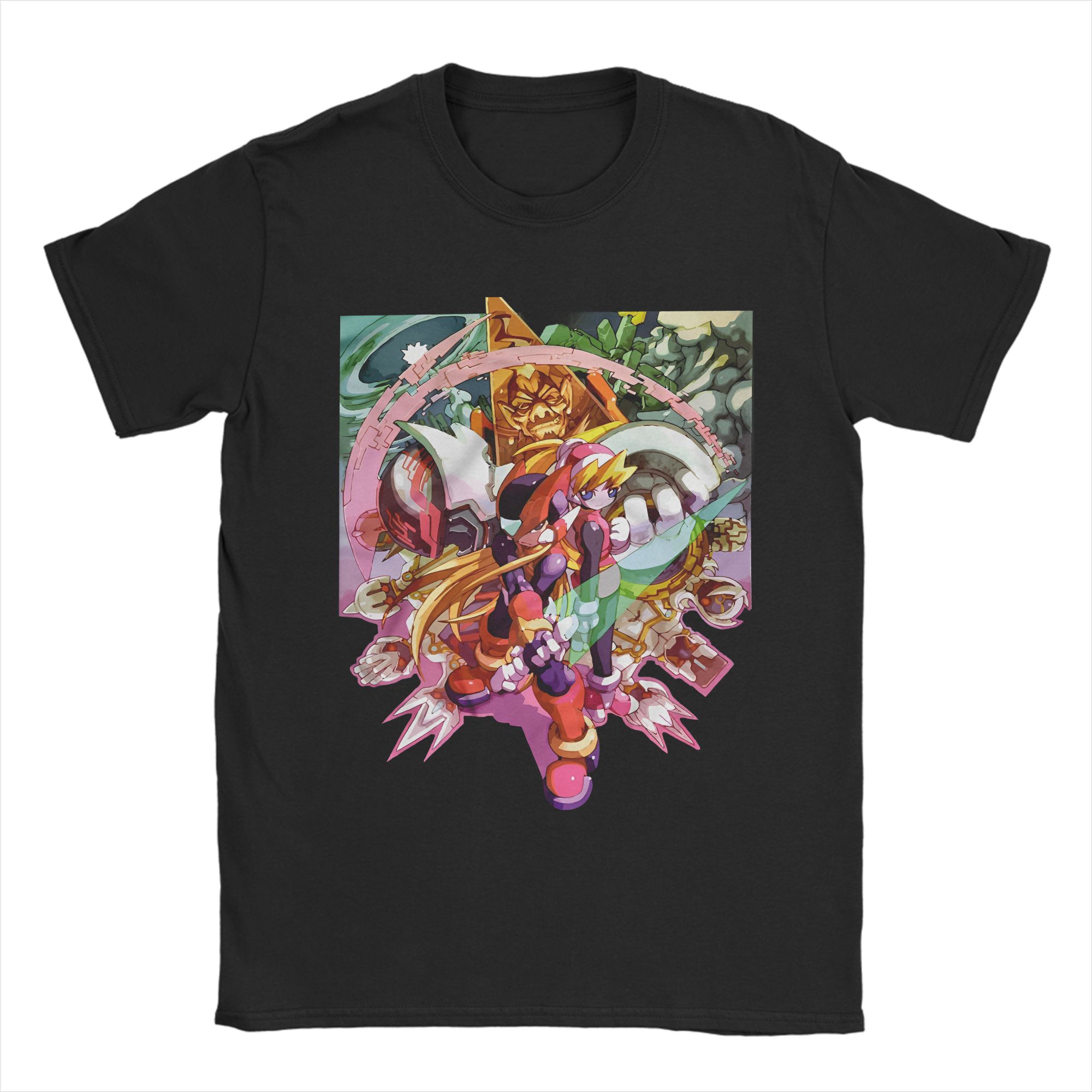 

Mega Man Robot World Game Outfit Men Women T Shirt Cotton Tee New Arrival Japanese science Tops Tshirt S