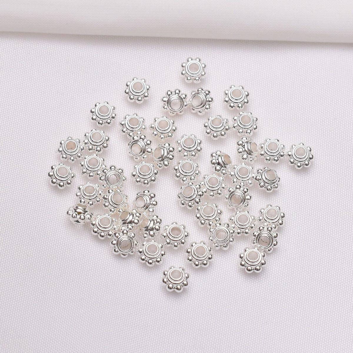 Стойкая к выцветанию Позолоченная 18K Золотом Бусина-разделитель Фонарик для DIY Браслетов и Ожерелий