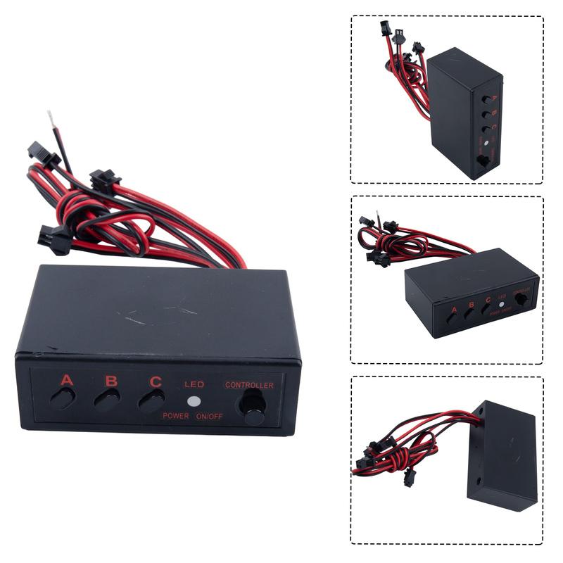 Flashing Flasher Controller Box 12V 8 Ways Flash Light Parts Useful Accessories LED Strobe New High quality Practial