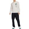 Nike T Shirts Men's Light Bone Crew Neck Moderate Straight Fit DN5141-072