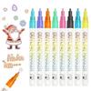 Double Line Highlighter Outline Marker Metallic Paint Outline Marker Set  for Girls Teens