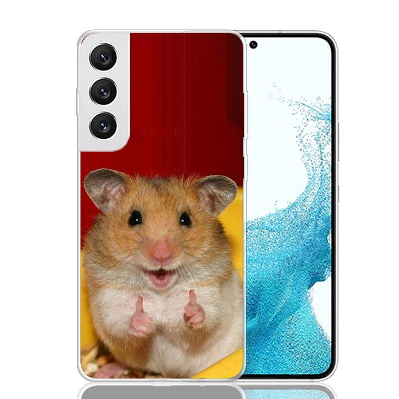 

Lovely Pet Hamster Cute Phone Case For Samsung Galaxy S26 S25 Edge S24 S23 FE S22 Ultra S21 Plus S20 + Fundas Cover Coque Galaxy Samsung S20 FE
