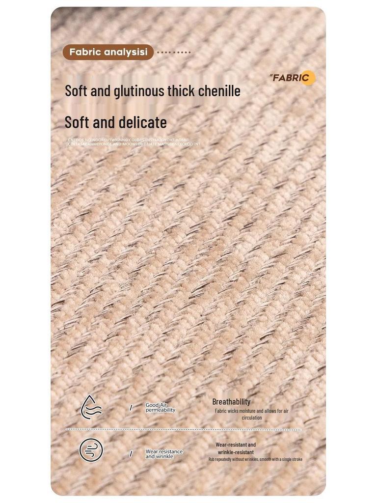 Chenille All-Season Luxury Sofa Cushion Cover - Non-Slip, Lightweight, High-End Design for Leather Sofas