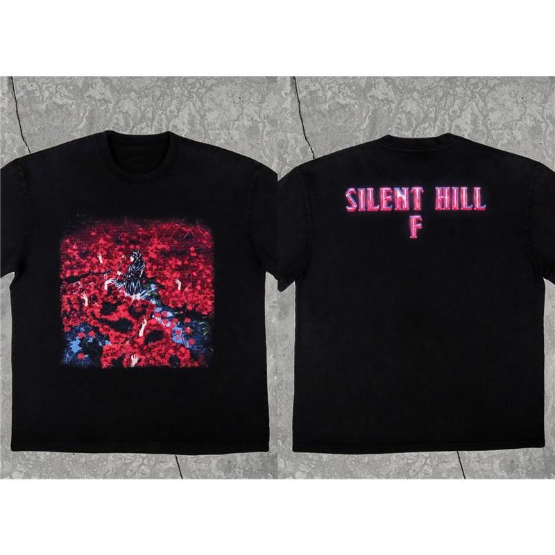 SILENT HILL F Sakuko T-shirt Hommes Femmes Manches Courtes Street Hip Hop Surdimensionné Y2k Décontracté Coton T-shirts pour Hommes Femmes T-shirts Vêtements