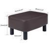 IBUYKE Ottoman Small Stool with Suitable for Living and Stool, Footstool, Rectangular, Under-Desk Legs, Low, Non-Slip, Square, Rooms, Entryways,