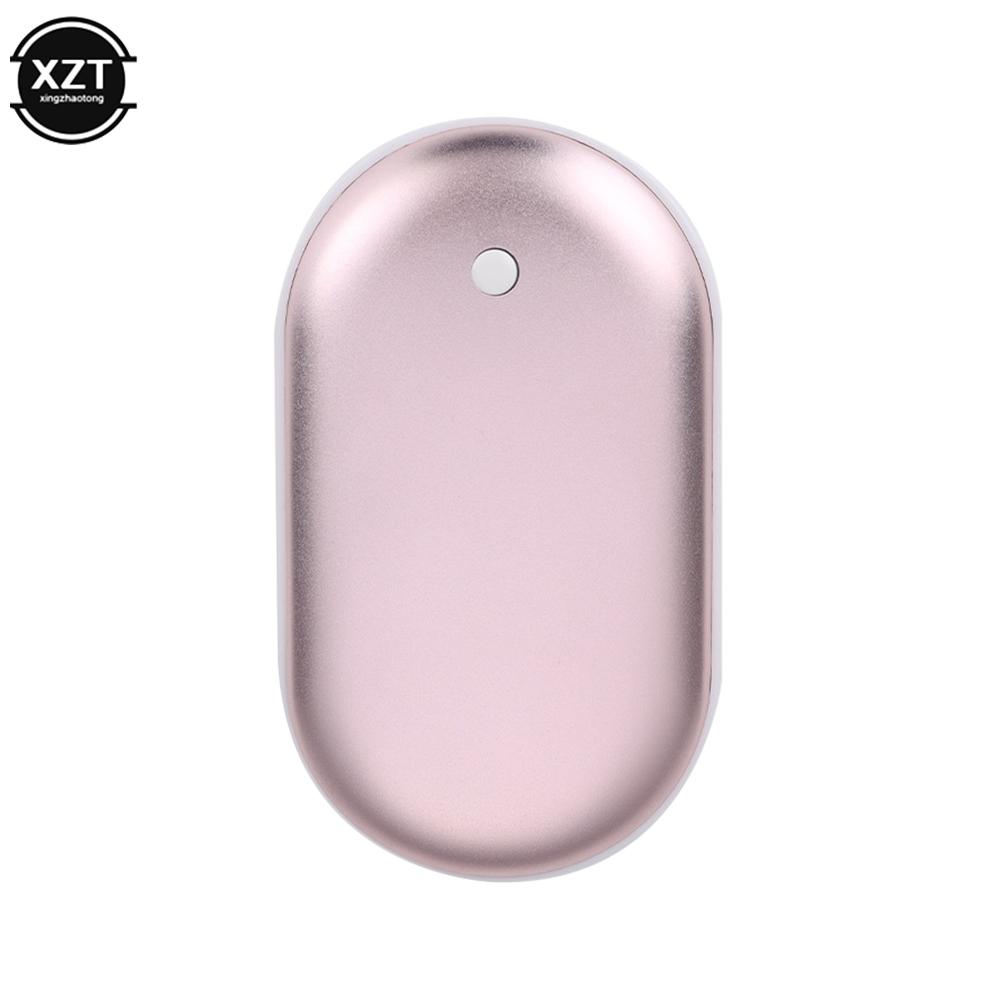 

Зимова міні-грілка для рук, грілка, USB-акумуляторна зручна грілка, кишеньковий міні-кишеньковий мультяшний електричний обігрівач, війна рожевий