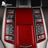 Echte Kohlefaser-Innenausstattung für Porsche Panamera 2010 2011 2012 2013 2014 2015 2016 Dekor-Aufkleber für die hintere Mittelkonsole