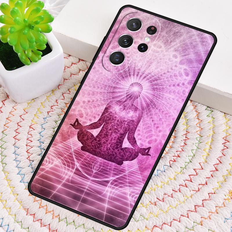Mandala Chakra Yoga Silikon Handyhülle Für Samsung Galaxy note 10 pro S26 S25 S24 S23 S22 S21 Plus S25Ultra Capa Cover