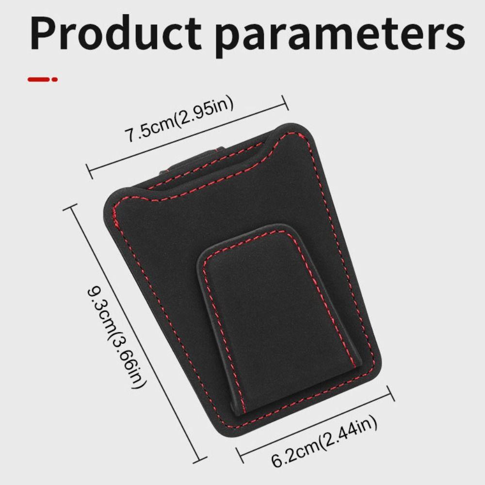 Magnetic Car Glasses Clip Wear-Resistant Sunglasses Holder  Business Card